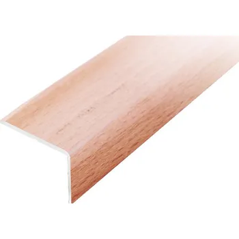 ukončovací lišta ACARA AP2 schodová lišta samolepící, hliník + dýha lakovaná buk, 10x25 mm, 0,9 m AHD L2511/10-SK/0,9