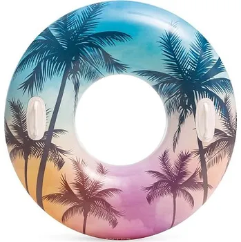 Nafukovací kruh Kruh plavecký S DRŽADLY Intex 58263 - vícebarevná
