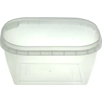 Jednorázové nádobí Vanička zámková PP 1250ml DL005 transparentní - 207 ks