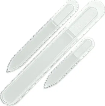 Dekorativní kosmetika Mont Bleu Sada 3 čirých skleněných pilníku na nehty T-BMS