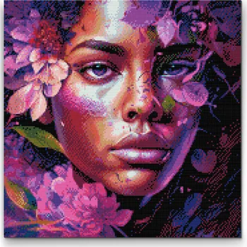 Diamantové malování Diamantové malování - Smyslná žena Velikost: 50x50cm, Rámování: Pouze srolované plátno, Diamanty: Kulaté