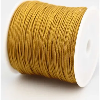 Dětské navlékací korálky Pro Háčkování Šňůrka nylonová 0,8 mm tmavě zlatá 5 m