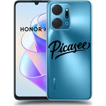 Pouzdro na mobilní telefon Picasee silikonový průhledný obal pro Honor X7a - Picasee - old logo - black