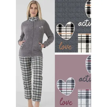 Pánské pyžamo Dámské pyžamo Karelpiu KF5216 M šedá