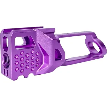 Airsoft CTM TAC CTM kompenzátor pro dlouhý FUKU-2 CNC Upper Set AAP-01 - Fialová