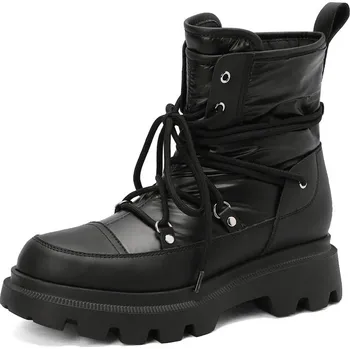 Dámské kozačky Voděodolné a protiskluzové sněhule dámské se šňůrkami Barva: Černá, Velikost: 35