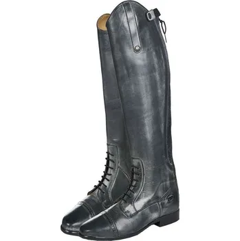Jezdecká obuv HKM Boty jezdecké Valencia HKM, standardní lýtko, pro dospělé, black/grey 38