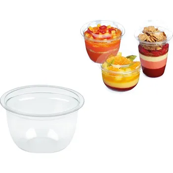 Jednorázové nádobí Kelímek rPET Servipack 200ml, 95mm, transparentní - 800 ks