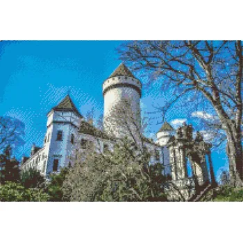 Diamantové malování - Konopiště 2 Velikost: 40x60cm, Rámování: Pouze srolované plátno, Diamanty: Kulaté