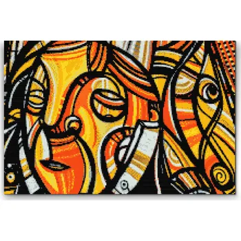 Diamantové malování Diamantové malování - Grafity, ženská tvář Velikost: 30x40cm, Rámování: Pouze srolované plátno, Diamanty: Čtvercové