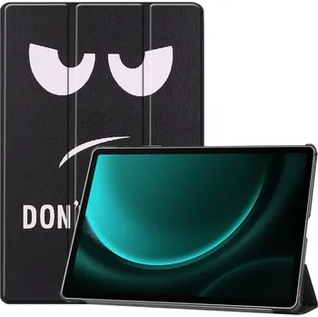 Pouzdro na tablet VSECHNONAMOBIL 65798 ART Zaklápěcí pouzdro pro Samsung Galaxy Tab S9 FE+ DON´T TOUCH ME