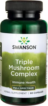 Přírodní produkt Swanson Triple Mushroom Complex Full Spectrum 60 cps.