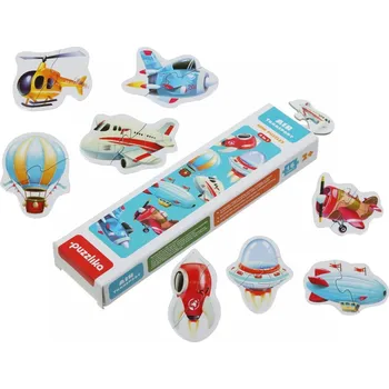 Puzzle Puzzlika 15283 Letecká doprava 8 dopravních prostředků 16 dílků