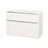 Mereo Mailo Spodní skříňka 101 cm 2 zásuvky madlo chrom, leskle bílá