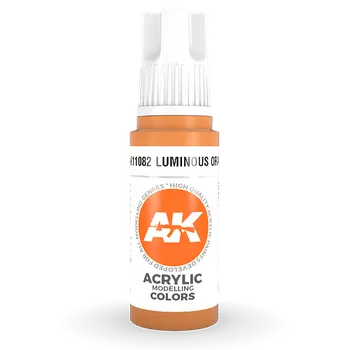Modelářská barva AK Interactive: General Series - Luminous Orange 17ml