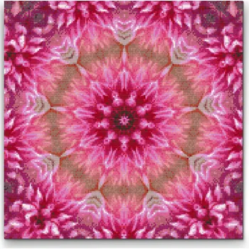 Diamantové malování Diamantové malování - Mandala9 Velikost: 50x50cm, Rámování: Pouze srolované plátno, Diamanty: Čtvercové