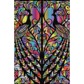 Diamantové malování Diamantové malování - Paví okno Velikost: 40x60cm, Rámování: Pouze srolované plátno, Diamanty: Kulaté