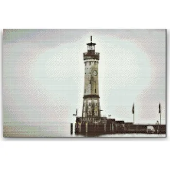 Diamantové malování Diamantové malování - Maják 2 Velikost: 40x60cm, Rámování: Pouze srolované plátno, Diamanty: Kulaté