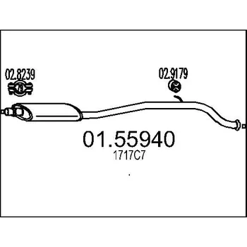Tlumič výfuku MTS 01.55940