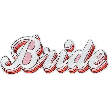 Svatební dekorace Bride bílá nažehlovačka