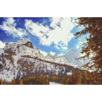 Diamantové malování Diamantové malování - Monte Civetta, Dolomity 2 Velikost: 40x60cm, Rámování: Pouze srolované plátno, Diamanty: Čtvercové