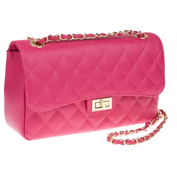 Kabelka NovaKabelka.cz Kožená italská kabelka Eliana Fuxia