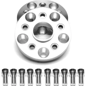 Alu kolo Sada 2 kusů rozšiřovacích podložek RACES na změnu rozteče 5x112 to 5x100, šířka 25mm (57,1/57,1)