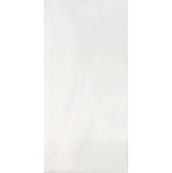 Papírový ubrousek Ubrousky 39x39cm, bílé, 2vrstvé, 1/8, 250ks - 2000 ks