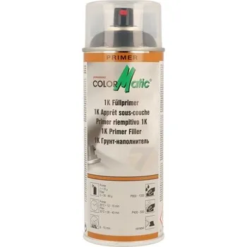 Barva ve spreji ColorMatic 1K Základ-plnič HG7 černý ve spreji 400ml