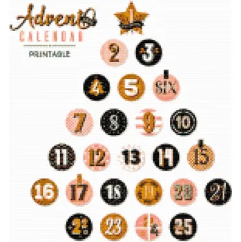 Diamantové malování Diamantové malování - Adventní kalendář 2 Velikost: 50x50cm, Rámování: Pouze srolované plátno, Diamanty: Čtvercové