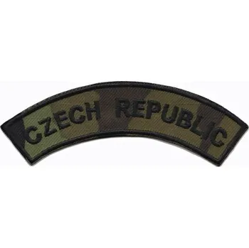 Nášivka ArmyČastolovice.cz Nášivka Domovenka- CZECH REPUBLIC- Černý text