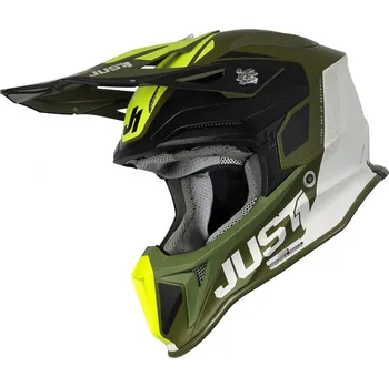 Helma na motorku Přilba JUST1 J18F MIPS PULSAR LIMITED EDITION mat army Velikost: M