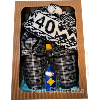 Čepice Pegres Bačkory s přezkou, narozeninová zmijovka 40 a francovka v dárkové krabici