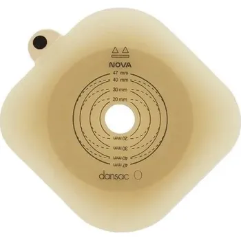 Plynová maska Dansac Podložka Nova 2 5 ks—Kosočtercová, kroužek 55 mm, otvor 15-47 mm