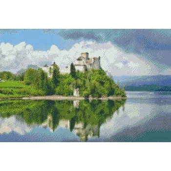 Diamantové malování Diamantové malování - Hrad Niedzica Velikost: 40x60cm, Rámování: Pouze srolované plátno, Diamanty: Kulaté