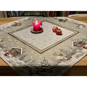 ubrus BYTEMA Gobelínový ubrus, šál a prostírání ZIMNÍ KRAJINA 40 x 100 cm