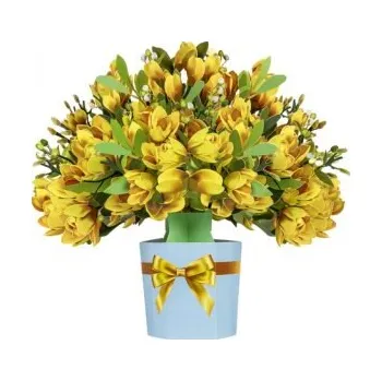 3D Kytice Zářivé narcisy