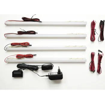 Obývací stěna 4 led světla pro osvětlení polic nebo vitrín