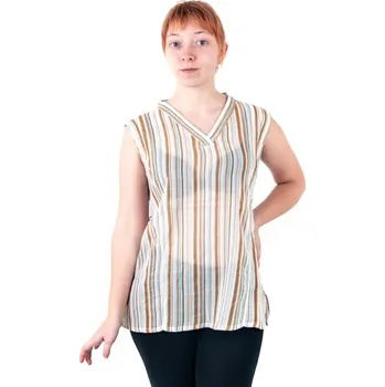 Dámská halenka Top halenka Lýdie bez rukávů L 07