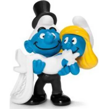 Figurka Schleich 20746 Šmoulové - Ženich a nevěsta 2013