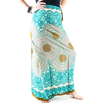 Dámská sukně Sukně Honeycomb Mandala Light tyrkysová