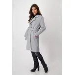 Flanelový kabát Monari 807416 s páskem Velikost: 38