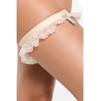 Podvazkový pás Esotiq Krajkový podvazek Sonika ecru Velikost: S/M