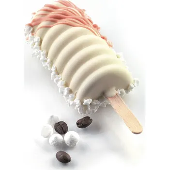 Nádoba na pečení Forma na nanuky TANGO (90 ml) + 50 dřívek a podnos 30x40 cm | Silikomart