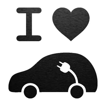 Polep vozidla SAMOLEPKA Elektroauto 003 levá I love elektro (63 - škrábaný kov černý) NA AUTO, NÁLEPKA, FÓLIE, POLEP, TUNING, VLASTNÍ TEXT, TISK, AUTOSAMOLEPKY.cz, POLEPY, OBRÁZEK, LOGO, SAMOLEPKY