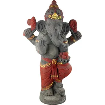 Zahradní dekorace Soška beton Ganesh 72 cm šedá