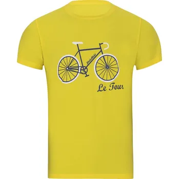 Cyklistické oblečení NU. BY HOLOKOLO Cyklistické triko s krátkým rukávem - LE TOUR LEMON II. - žlutá XS