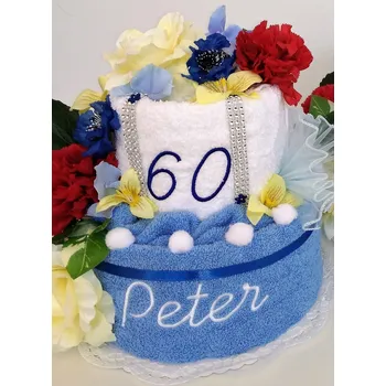 Veratex Textilní dort se jménem dvoupatrový 23