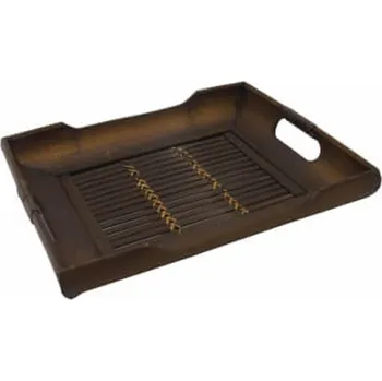 Podnos bambus Obdélník 03 35 x 28 cm hnědá