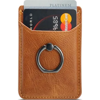 Pouzdro na mobilní telefon MUXMA nalepovací pouzdro na karty na mobilní telefon - hnědé